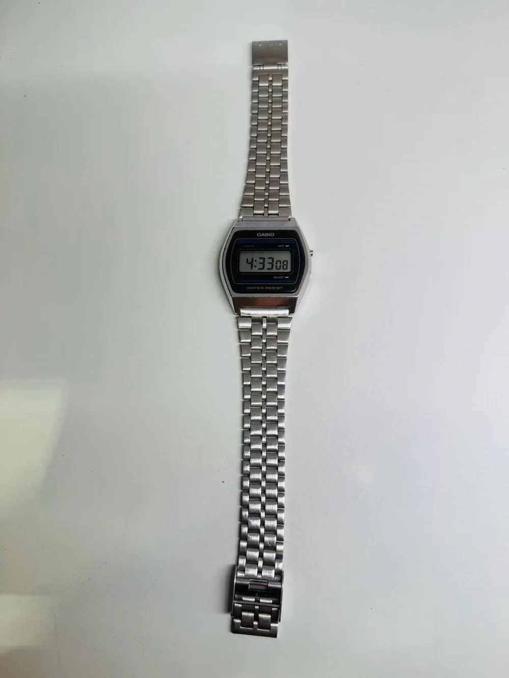 Vintage Casio Digital Men’s Watch Water Resist Quartz 33mm New Battery Runs